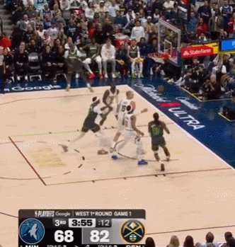 1776550731627058325.gif 掘金捍卫主场1比0狼队!约基奇三双,穆雷16罚新高